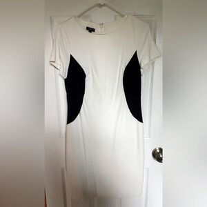 Talbots Black-and-White Dress, Size 6P